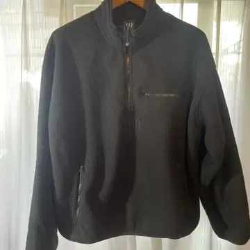 GAP 블랙 플리스 하프 지퍼 택 포함 새상품