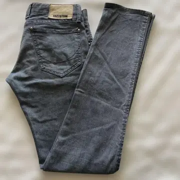 FACTOTU 슬림핏 스트레치 데님 라이트 블루 28인치