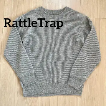 새상품급 RattleTrap 울 혼방 그레이 크루넥 스웨터 M