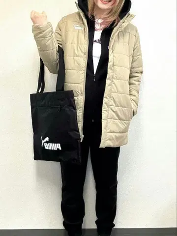 택 포함 새상품 puma M 사이즈 다운 자켓 베이지