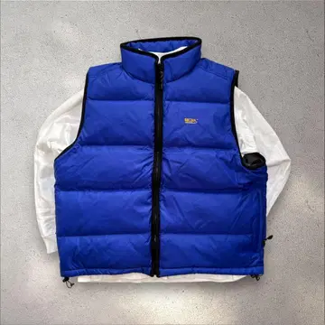 EBTEK 다운 베스트 구스 다운 블루 M 아웃도어 스트릿