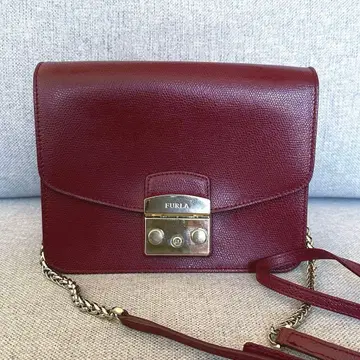FURLA 버건디 숄더백