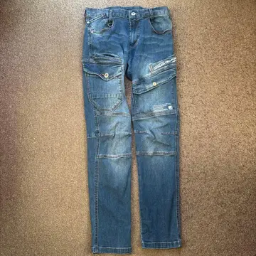 UNDER DENIM FOR 다기능 포켓 데님 팬츠