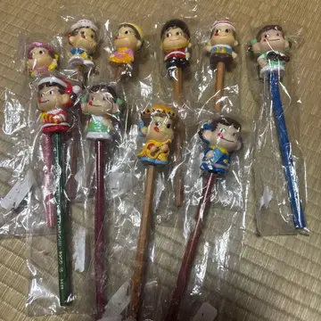 후지야 페코짱 포코짱 피규어 포함 연필 10개 세트