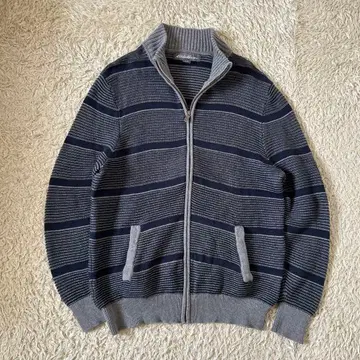 에디 바우어 드라이버 니트 코튼 니트 집업 보더