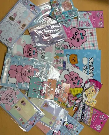 토끼 캐릭터 씰 문구 세트