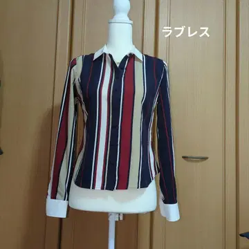 스트라이프 긴팔 셔츠 버튼 다운