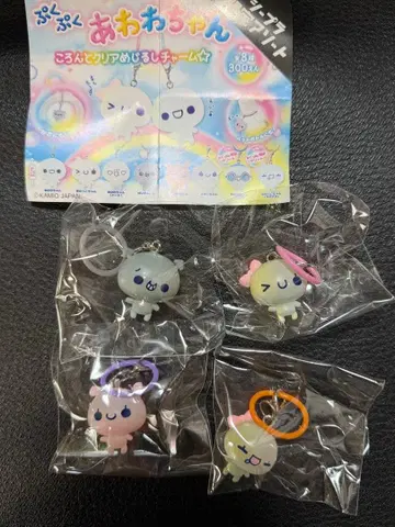 푹푹 아와와짱 메지루시 액세서리 4점