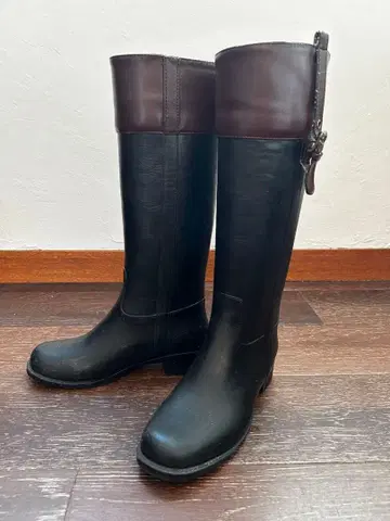 레인부츠_블랙 브라운 사이즈S