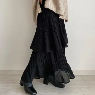 플리츠 캉캉 스커트 callautia