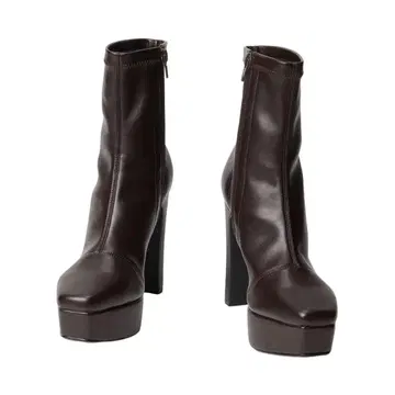 플랫폼 숏부츠 ( BROWN )