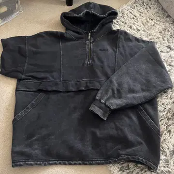 Xgirl 하프 지퍼 후드티