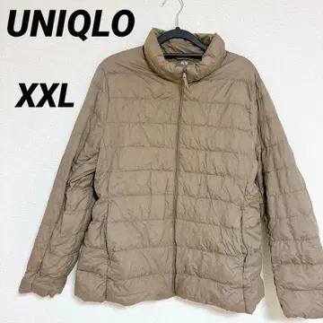 UNIQLO 베이지 다운 자켓 [ XXL ] 빅 사이즈 경량 다운