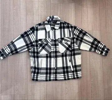 ZARA 오버사이즈 체크 셔츠 자켓