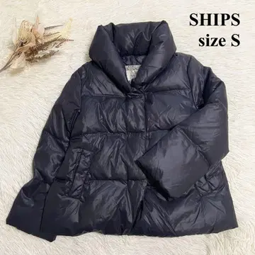 새상품급 SHIPS 쉽스 숏 기장 다운 자켓 블랙 사이즈 S