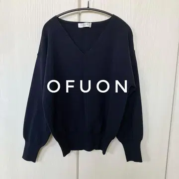 [ 미사용 새상품 ] OFUON 네이비 V넥 니트 38