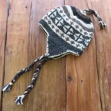 새상품 귀도리 니트 모자 모자 에스닉 동양인 스타일 M088