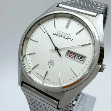 [ 작동품 새 배터리 ] 세이코 그랜드 쿼츠 손목시계 트윈 쿼츠
