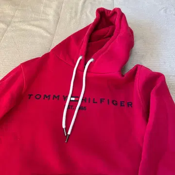 TOMMY HILFIGER 후드 부착 후드티 레드