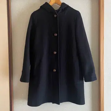 새상품급 심플리시떼 울 100% 코트 네이비