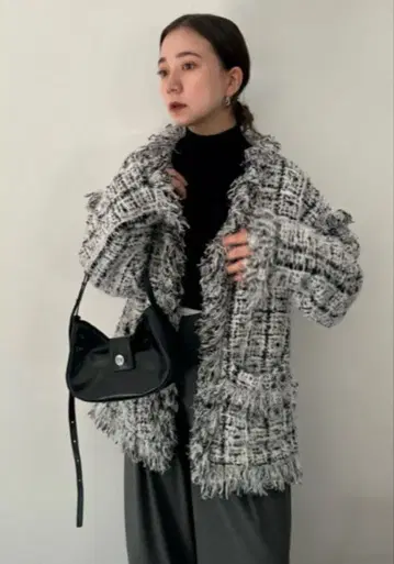 새상품급 SNIDEL 바리에 니트 자켓