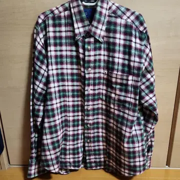 여성용 셔츠 L 사이즈 체크 무늬 긴팔 셔츠