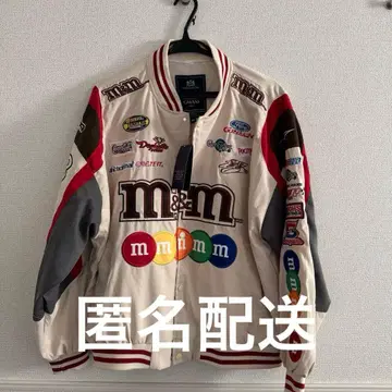 ROBERT CAVANI의 m&m's 럭셔리 자수 와펜 점퍼