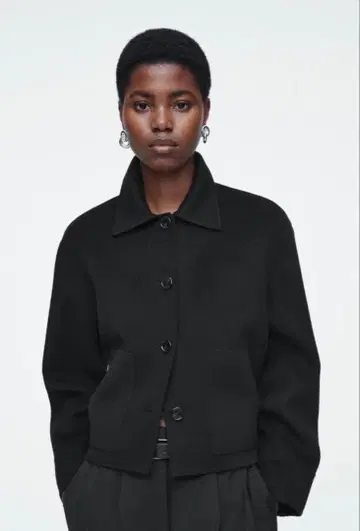 새상품급 COS 박시 더블 페이스 울 자켓 XS