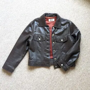 DITA 짙은 갈색 가죽 자켓 ( 소가죽 )