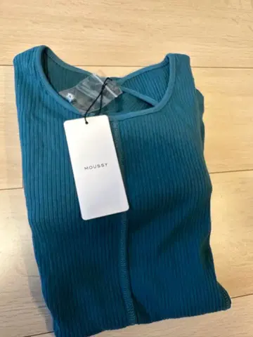 MOUSSY 그린 리브 긴팔 상의 FREE