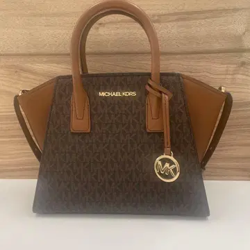 MICHAEL KORS 로고 브라운 핸드백
