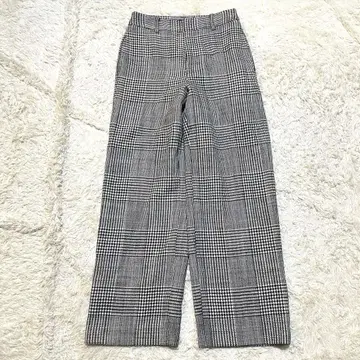 caban 캐반 울 100% 글렌체크 팬츠