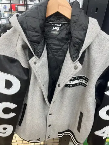 DC SHOES 바시티 자켓 M 그레이/블랙