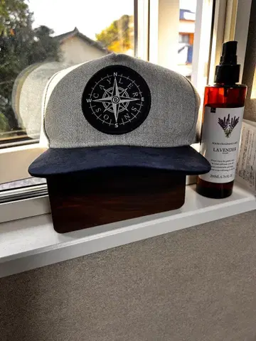 나침반 로고 야구 모자 그레이/프리 사이즈