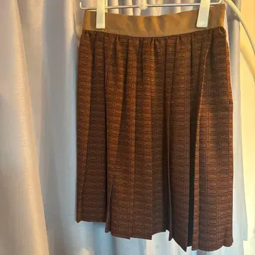 Q-pot. dress 초콜릿 플리츠 스커트