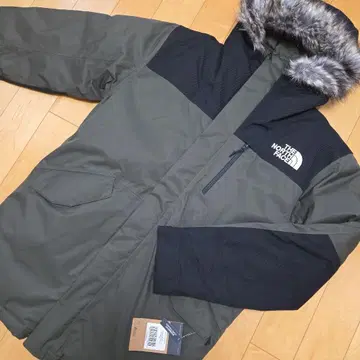 THE NORTH FACE 다운 자켓 카키 x 블랙