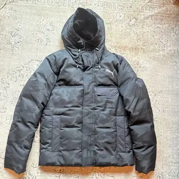 푸마 PUMA 카모 패턴 후드 부착 다운 자켓