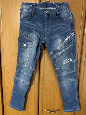 A.Z. FRONTIER 카고 팬츠 데님 블루