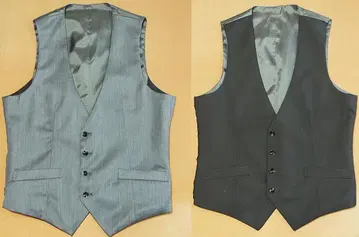 블랙 무지 & 그레이 계열!! 관혼상제용 리버서블 베스트 (A6 사이즈)