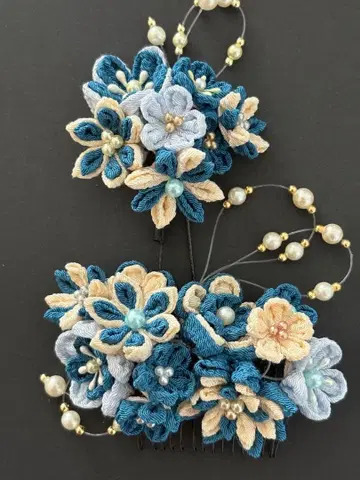 츠마미세공 머리 장식