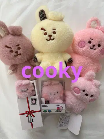 cooky 봉제 인형 키링 6개 세트