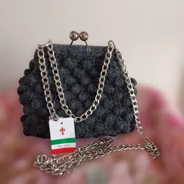 미사용품 Caterina Bertini 그레이 숄더백