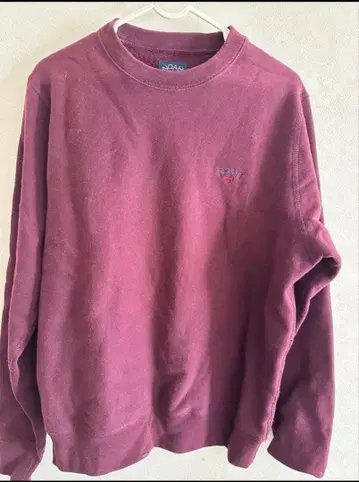 NOAH 버건디 맨투맨 XS