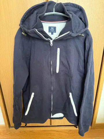 BEAMS 후드 부착 네이비 자켓 M