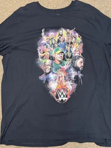 WWE 컬러풀 T셔츠 3X 사이즈