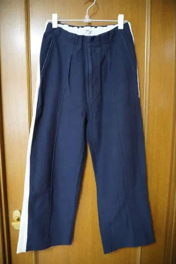 saby 사바이 트랙 배기 팬츠 라인 팬츠 네이비 사이즈 2(M)