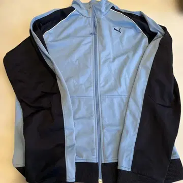 PUMA 라이트 블루 블랙 저지 XXL