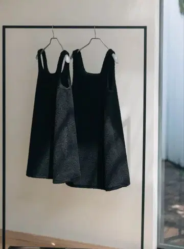 pois 포와 스퀘어 푸들 원피스 그레이 택 포함 새상품