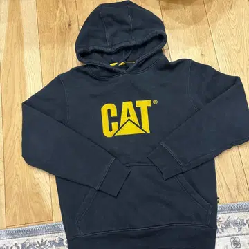 CAT 블랙 후드티 M