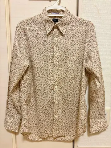 Paul Smith 잔잔한 꽃무늬 긴팔 셔츠 남성용 M 사이즈